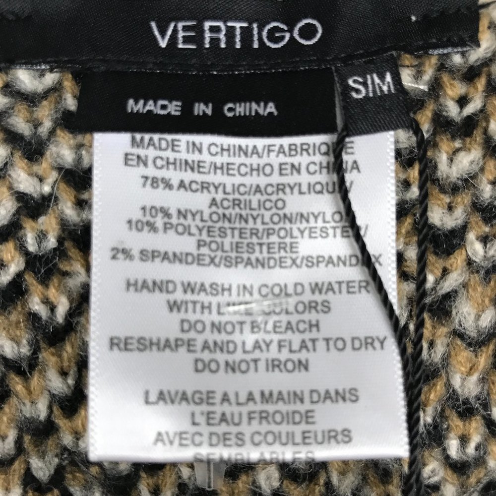 Vertigo Print Fringe Cardigan Open Front Eagle Eye - Picture 14 of 15